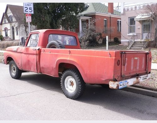 Illustration for article titled 1963 Ford Pickup Down On The Denver Street